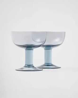 Σετ δύο κρυστάλλινων ποτηριών σαμπάνιας – Plinth