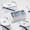 Σετ δύο πορσελάνινων κούπες – Σκακιέρα και ρίγες