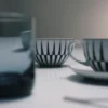 Σετ δύο πορσελάνινων μπολ για ρύζι ή δημητριακά – Ρίγες Σετ δύο πορσελάνινων μπολ για ρύζι ή δημητριακά – Ρίγες