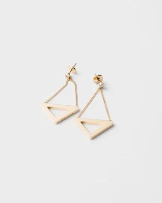 Σκουλαρίκια Eternal Gold Cut-Out Drop σε κίτρινο χρυσό με διαμάντια