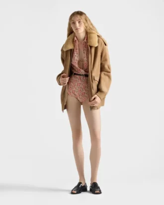 Σλιπ από ζορζέτ με floral print Σλιπ από ζορζέτ με floral print