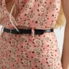 Σλιπ από ζορζέτ με floral print Σλιπ από ζορζέτ με floral print