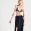 Σουτιέν από ζορζέτα με floral print Σουτιέν από ζορζέτα με floral print
