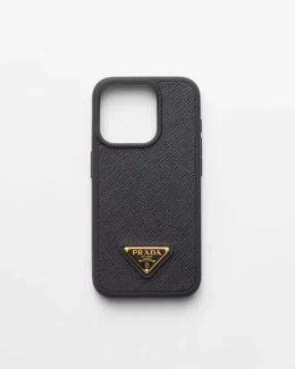 Θήκη από δέρμα Saffiano για iPhone 15 Pro