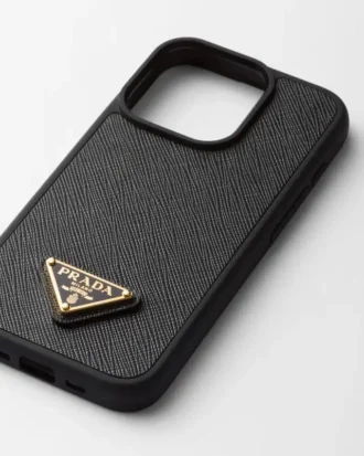 Θήκη από δέρμα Saffiano για iPhone 15 Pro