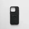 Θήκη από δέρμα Saffiano για iPhone 16 Pro Θήκη από δέρμα Saffiano για iPhone 16 Pro