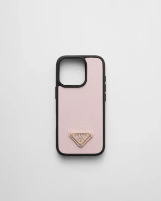 Θήκη από δέρμα Saffiano για iPhone 16 Pro