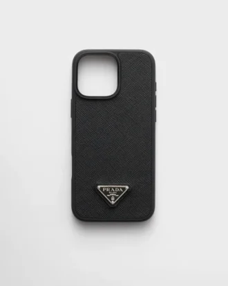 Θήκη από δέρμα Saffiano για iPhone 16 Pro Max