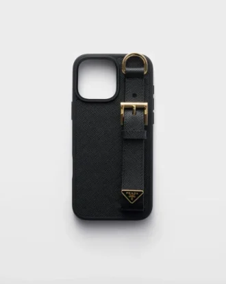 Θήκη από δέρμα Saffiano για iPhone 16 Pro Max