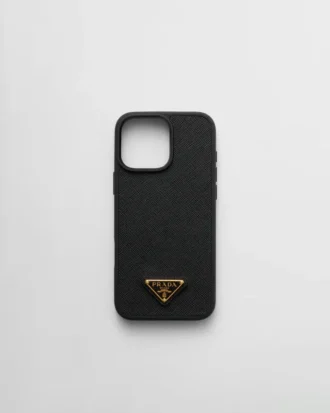 Θήκη από δέρμα Saffiano για iPhone 16 Pro Max