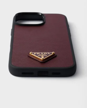 Θήκη από δέρμα Saffiano για iPhone 16 Pro Max