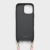 Θήκη από δέρμα Saffiano για iPhone 16 Pro Max με ιμάντα ώμου