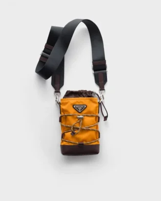 Θήκη για smartphone Prada Speedrock από Re-Nylon και δέρμα
