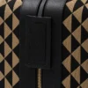 Τροχήλατη βαλίτσα Prada Symbole με κεντημένο ύφασμα
