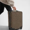 Τροχήλατη βαλίτσα Prada Symbole με κεντημένο ύφασμα