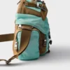 Τσάντα ώμου από παλαιωμένο Re-Nylon και δέρμα Τσάντα ώμου από παλαιωμένο Re-Nylon και δέρμα