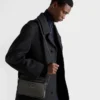 Τσάντα ώμου από Re-Nylon και δέρμα Saffiano Τσάντα ώμου από Re-Nylon και δέρμα Saffiano