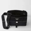 Τσάντα ώμου από Re-Nylon και δέρμα Saffiano Τσάντα ώμου από Re-Nylon και δέρμα Saffiano