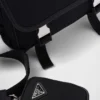 Τσάντα ώμου από Re-Nylon και δέρμα Saffiano Τσάντα ώμου από Re-Nylon και δέρμα Saffiano