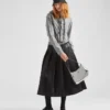 Τσάντα ώμου Prada Cleo από βουρτσισμένο δέρμα