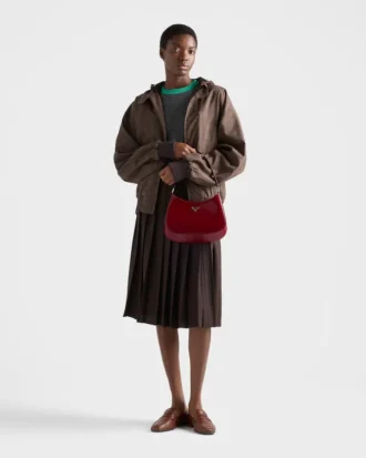 Τσάντα ώμου Prada Cleo από βουρτσισμένο δέρμα Τσάντα ώμου Prada Cleo από βουρτσισμένο δέρμα