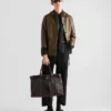 Τσάντα Prada από δέρμα Nappa με αγκράφα