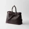 Τσάντα Prada από δέρμα Nappa με αγκράφα