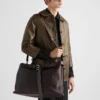 Τσάντα Prada από δέρμα Nappa με αγκράφα