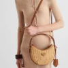 Τσάντα Prada Arqua από λυγαριά και δέρμα Τσάντα Prada Arqua από λυγαριά και δέρμα