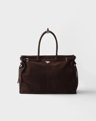 Τσάντα Prada Bonnie από σουέτ