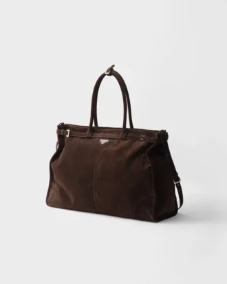 Τσάντα Prada Bonnie από σουέτ