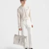 Τσάντα Prada Bonnie από τζιν και δέρμα Τσάντα Prada Bonnie από τζιν και δέρμα