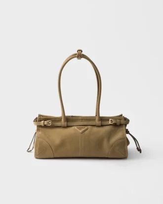 Τσάντα Prada Bonnie Medium από δέρμα Nubuck