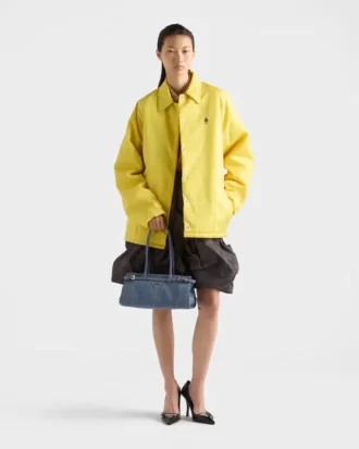 Τσάντα Prada Bonnie Medium από δέρμα Nubuck
