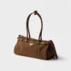 Τσάντα Prada Bonnie Medium από δέρμα Nubuck