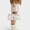 Τσάντα Prada Bonnie Medium από λινό με τύπωμα και δέρμα Τσάντα Prada Bonnie Medium από λινό με τύπωμα και δέρμα