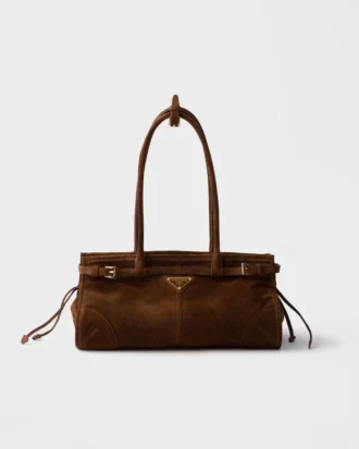 Τσάντα Prada Bonnie Medium από σουέτ