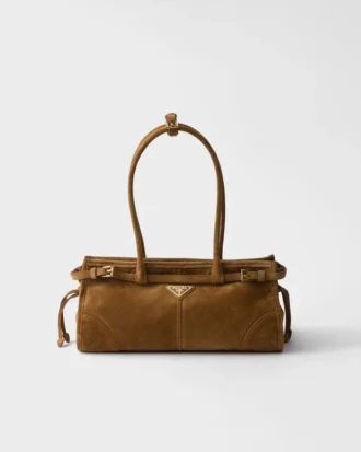 Τσάντα Prada Bonnie Medium από σουέτ
