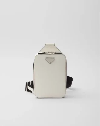 Τσάντα Prada Brique από δέρμα Saffiano