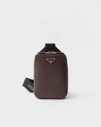 Τσάντα Prada Brique από δέρμα Saffiano