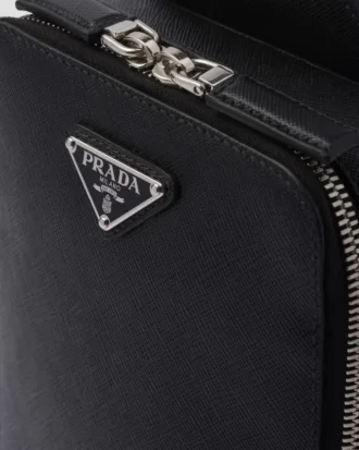 Τσάντα Prada Brique από δέρμα Saffiano