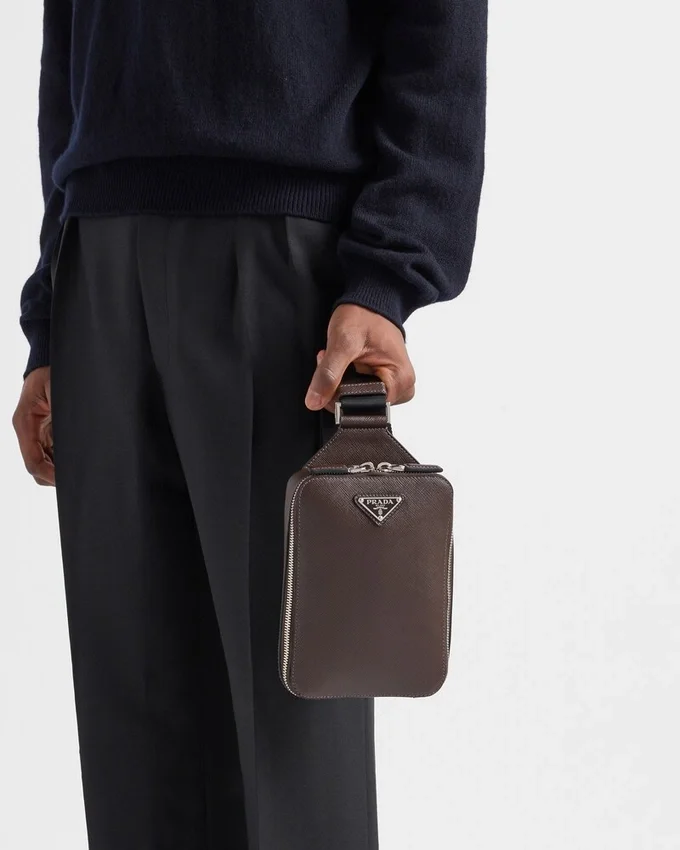 Τσάντα Prada Brique από δέρμα Saffiano Τσάντα Prada Brique από δέρμα Saffiano