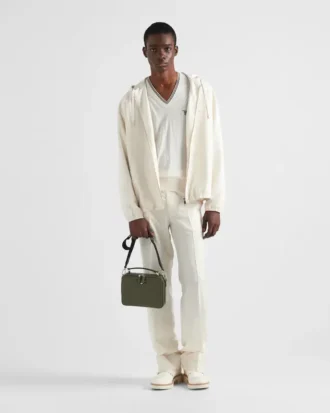 Τσάντα Prada Brique Medium από δέρμα Saffiano