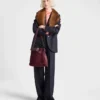 Τσάντα Prada Buckle Belted Suede Bucket Τσάντα Prada Buckle Belted Suede Bucket