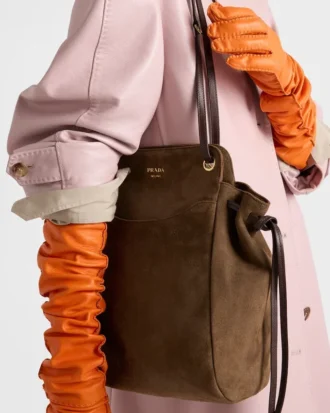 Τσάντα Prada Carry Medium Suede Tote