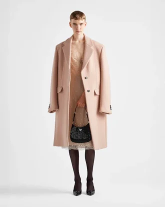 Τσάντα Prada Cleo από σατέν με κρύσταλλα
