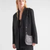 Τσάντα Prada Cleo από σατέν με κρύσταλλα Τσάντα Prada Cleo από σατέν με κρύσταλλα