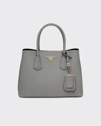 Τσάντα Prada Double Medium από δέρμα Saffiano