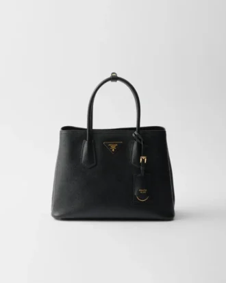 Τσάντα Prada Double Medium από δέρμα Saffiano