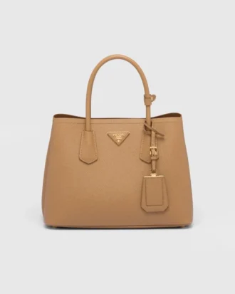 Τσάντα Prada Double Medium από δέρμα Saffiano